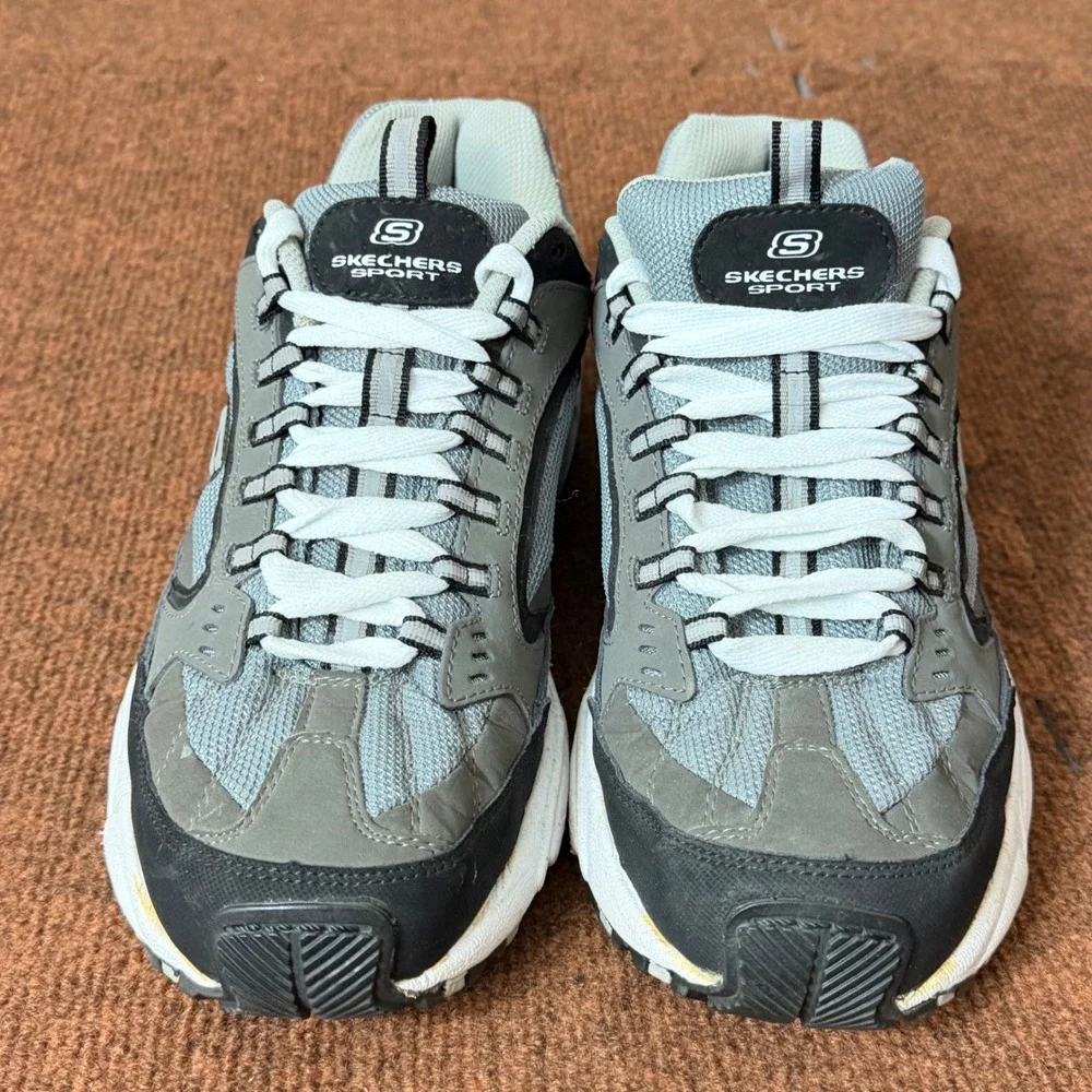 Skechers Sport Energy After Burn Mens‎ 11.5 Charcoal Black Sneaker 51286 CCBK B+